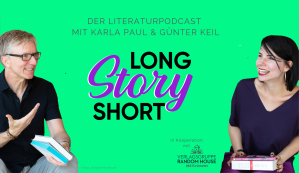 Grafik mit Schriftzug des Podcasts, links und rechts davon Fotos von Karla Paul und Günter Keil